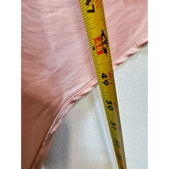 JH Evenings Womens V Neck High-Low Dress Tie Waist Size 4 Pink Sleeveless Summer - Picture 11 of 15